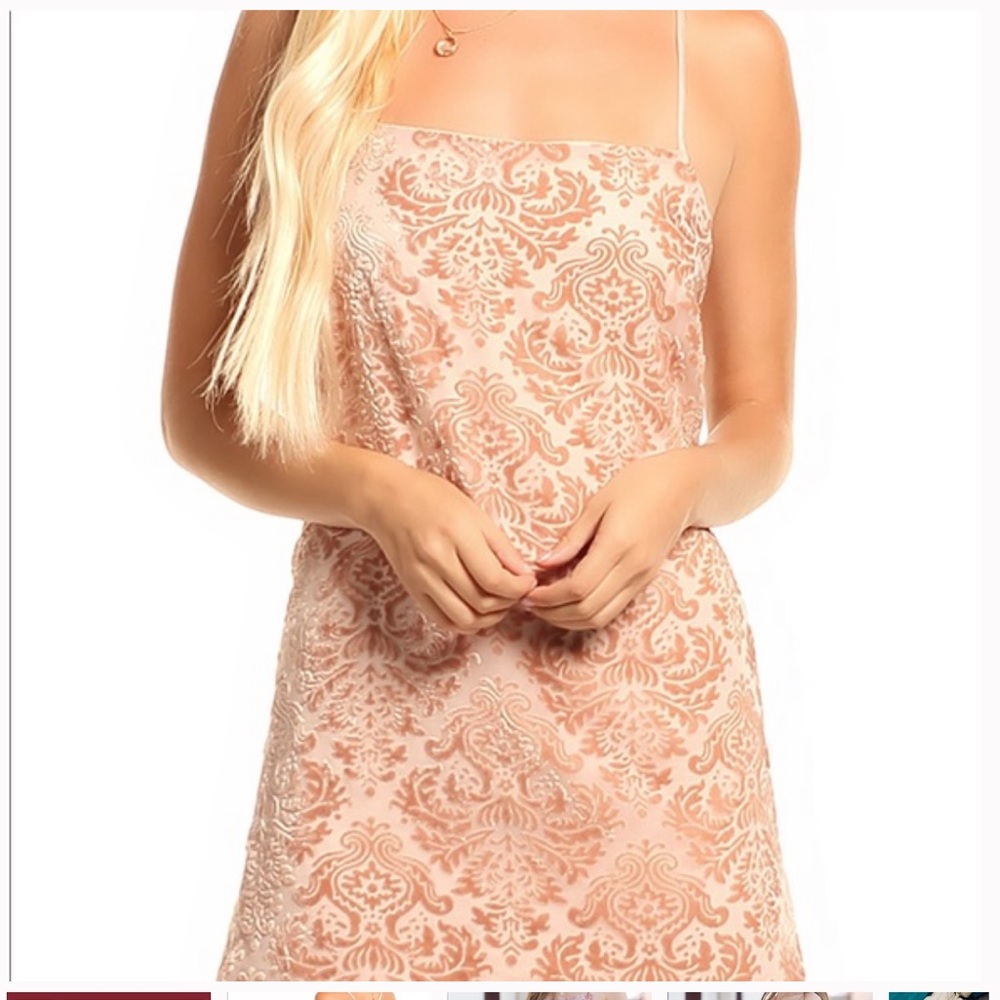 NWT Lucy Love Cosmopolitan Dress in Blush